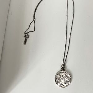 Tiffany x Clinique silver necklace.
